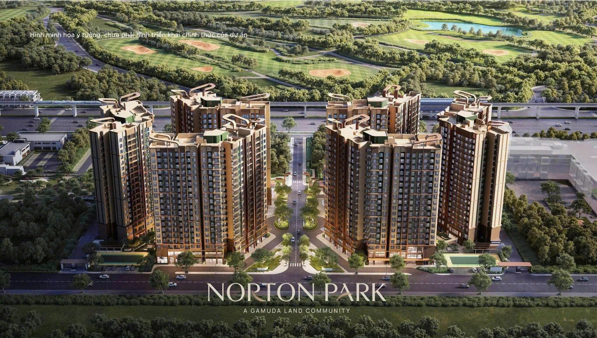 Phối cảnh tổng thể Norton Park, A Gamuda Land Community, hình minh họa ý tưởng